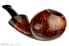Blue Room Briars, Dirk Heinemann Pipe Smooth Danish Egg with Teardrop Shank, smooth, artisan pipe, handmade, bespoke pipe, straight grain, red finish, wood adornment, german, germany, danish, 
