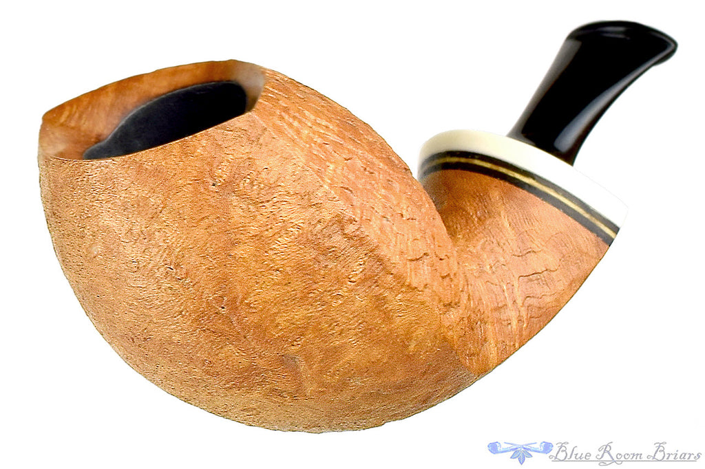 Blue Room Briars,  Dirk Heinemann Pipe Tan Blast Cobra, sandblast pipe, sand blast pipe, bo nordh shape, german, germany, artisan pipe, german pipe, 