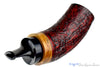 Blue Room Briars, Dirk Heinemann Pipe Red Blast Tuban, sandblast, sand blast pipe, tubos, tube, nosewarmer, black stem, red pipe, germany, german, 