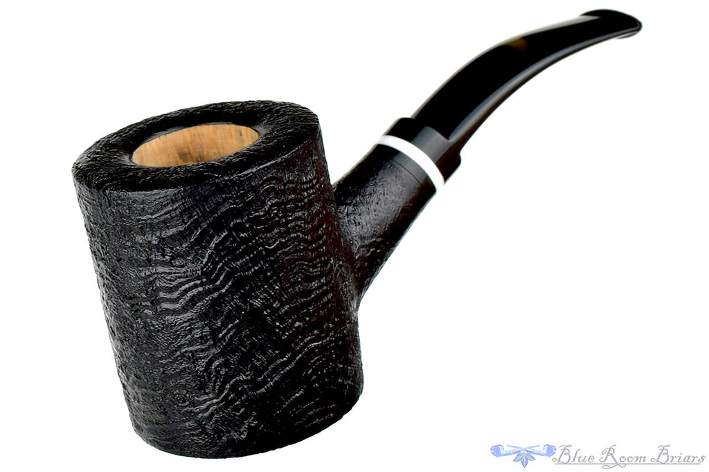 Todd Harris Pipe 1/4 Bent Black Blast Poker, Blue Room Briars