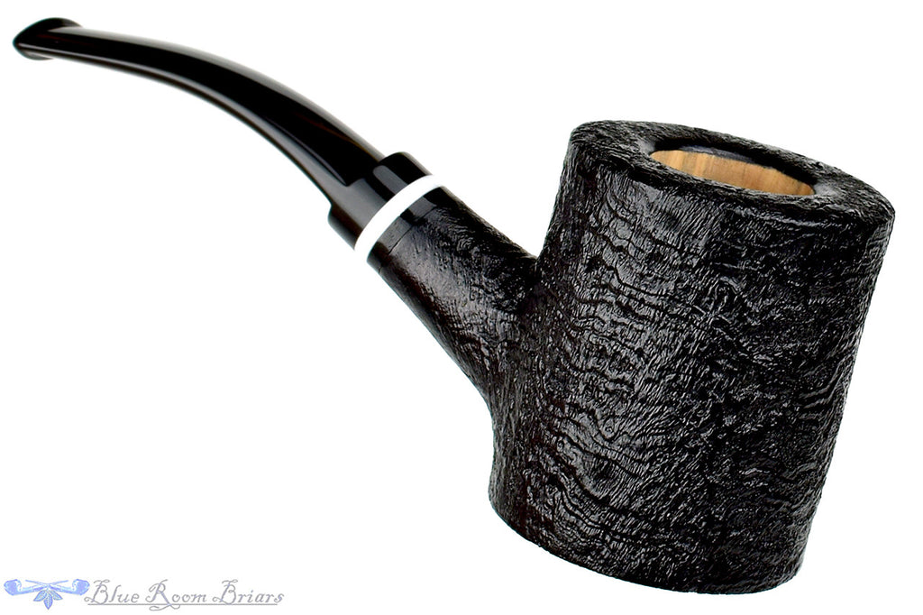 Todd Harris Pipe 1/4 Bent Black Blast Poker, Blue Room Briars