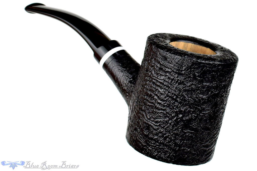 Todd Harris Pipe 1/4 Bent Black Blast Poker, Blue Room Briars