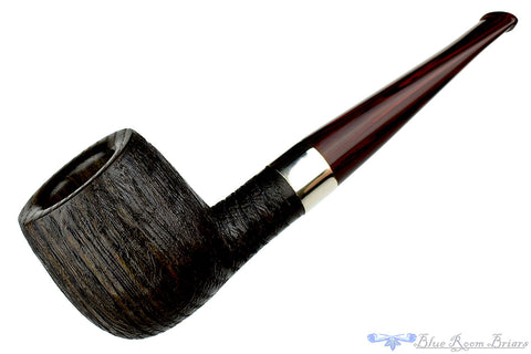 Todd Harris Pipe Large Rusticated Pot with Blue Brindle
