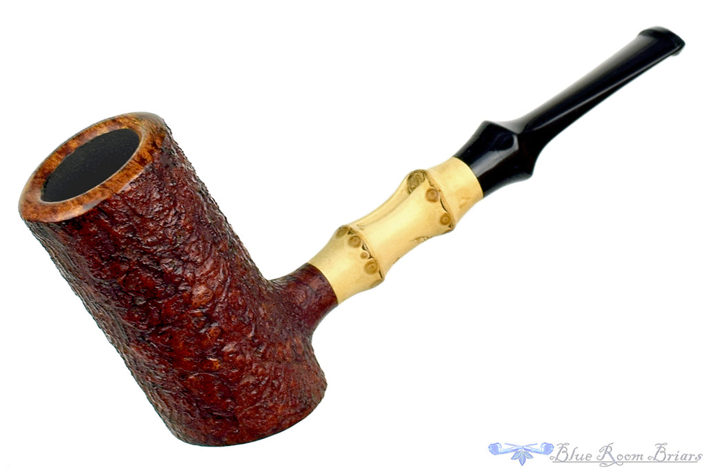 Blue Room Briars is proud to present this Joe Hinkle Pipe Sandblast Poker with Bamboo