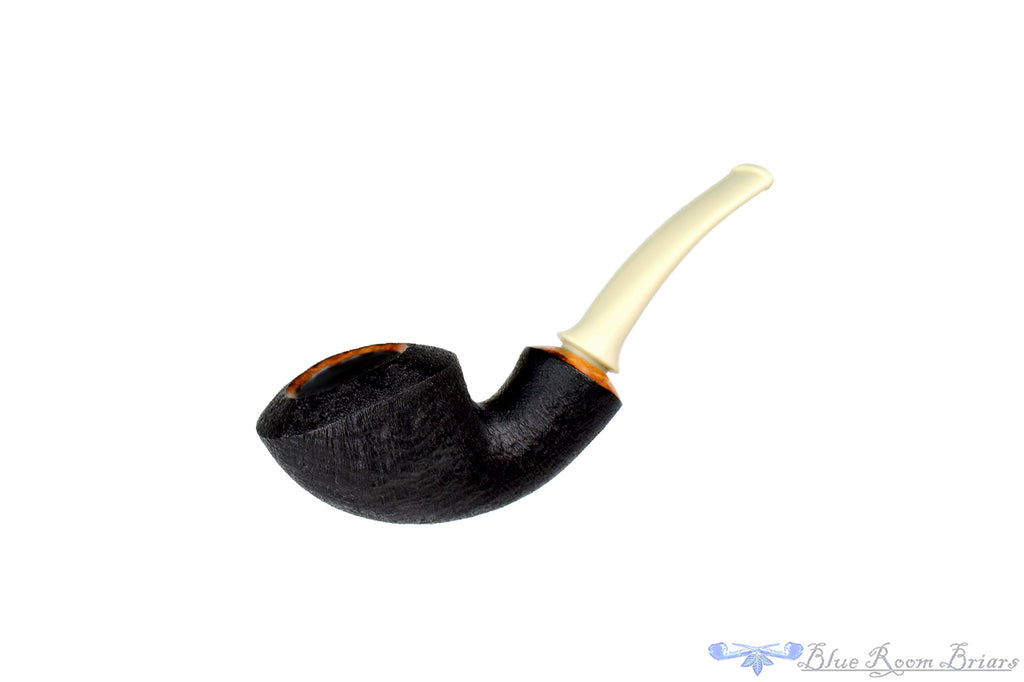 Benjamin Westerheide Pipe 1/4 Bent Black Blast Danish Dublin with Military Mount