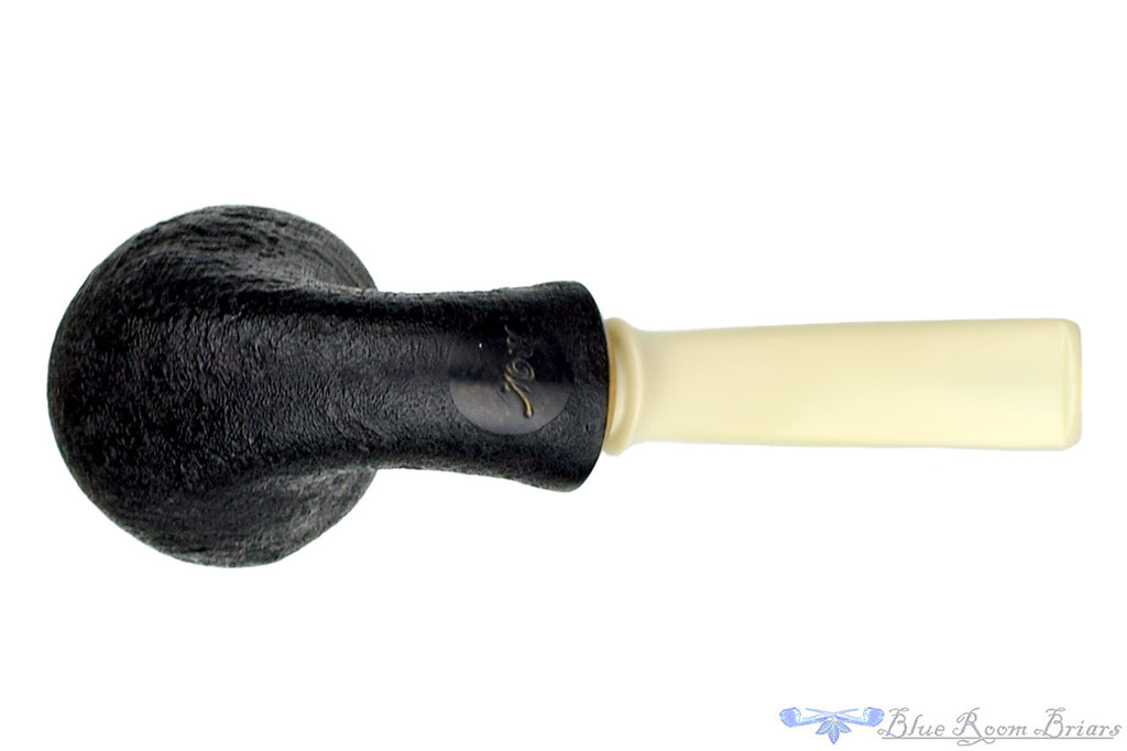 Benjamin Westerheide Pipe 1/4 Bent Black Blast Danish Dublin with Military Mount at Blue Room Briars