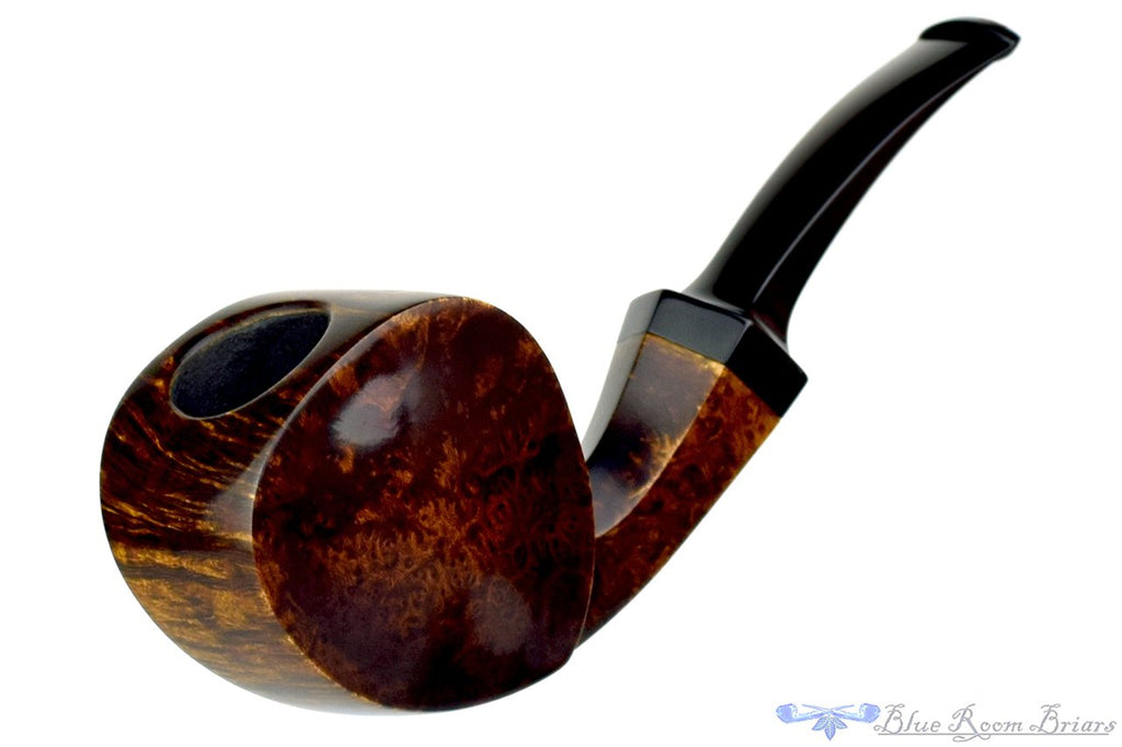 Blue Room Briars is proud to present this Joe Hinkle Pipe 1/4 Bent Smooth Blowfish