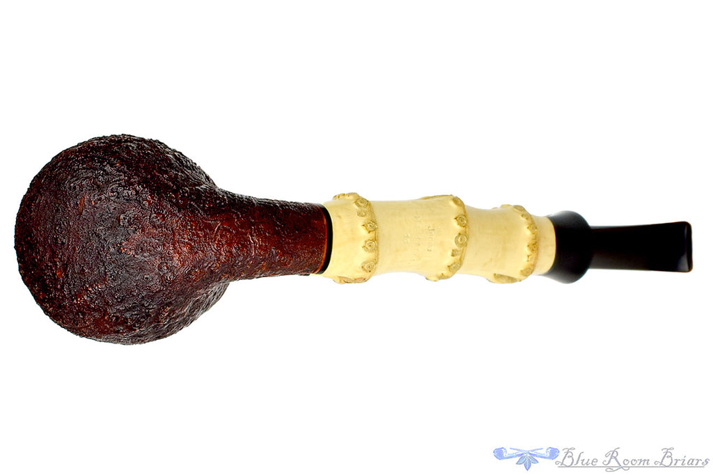 Jesse Jones Pipe Titan 1/2 Bent Sandblast Bamboo Billiard at Blue Room Briars