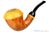 Blue Room Briars is proud to present this Sergey Cherepanov Pipe Briar Calabash with Boxwood