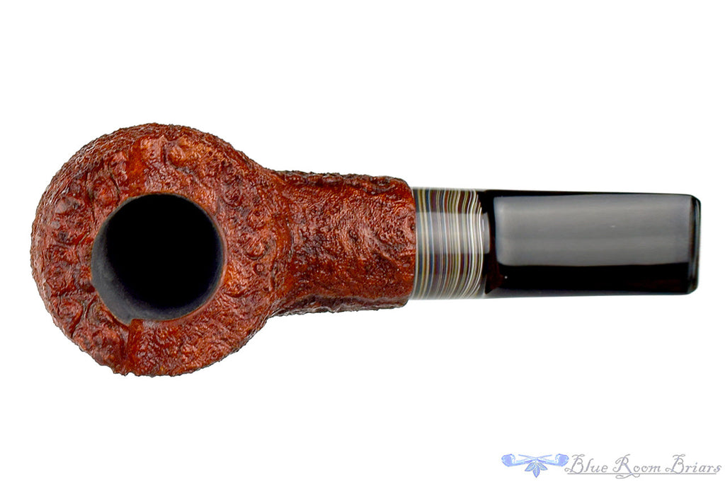 Bill Shalosky Pipe 313 Ring Blast Stout Windshield Billiard with Fordite