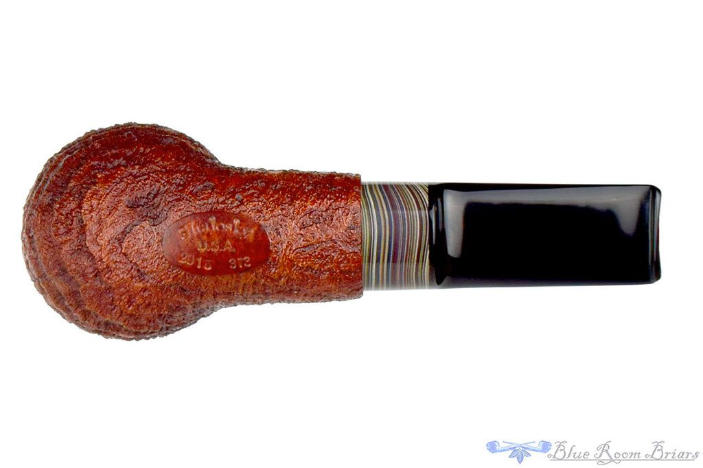 Bill Shalosky Pipe 313 Ring Blast Stout Windshield Billiard with Fordite