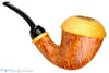Blue Room Briars is proud to present this Sergey Cherepanov Pipe Briar Calabash with Boxwood