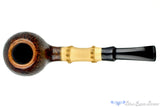 Blue Room Briars is proud to present this Charl Goussard Pipe 1/4 Bent Sandblast Apple with Bamboo