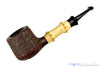 Blue Room Briars is proud to present this Joe Hinkle Pipe Sandblast Pot with Bamboo