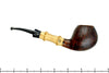 Blue Room Briars is proud to present this Charl Goussard Pipe 1/4 Bent Sandblast Apple with Bamboo