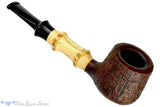 Blue Room Briars is proud to present this Joe Hinkle Pipe Sandblast Pot with Bamboo
