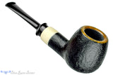 Blue Room Briars is proud to present this Charl Goussard Pipe Black Blast Apple with Warthog Tusk