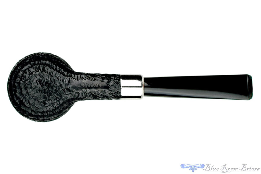 Blue Room Briars is proud to present this Brian Madsen Pipe Rusticated Apple with Nickel Silver Band