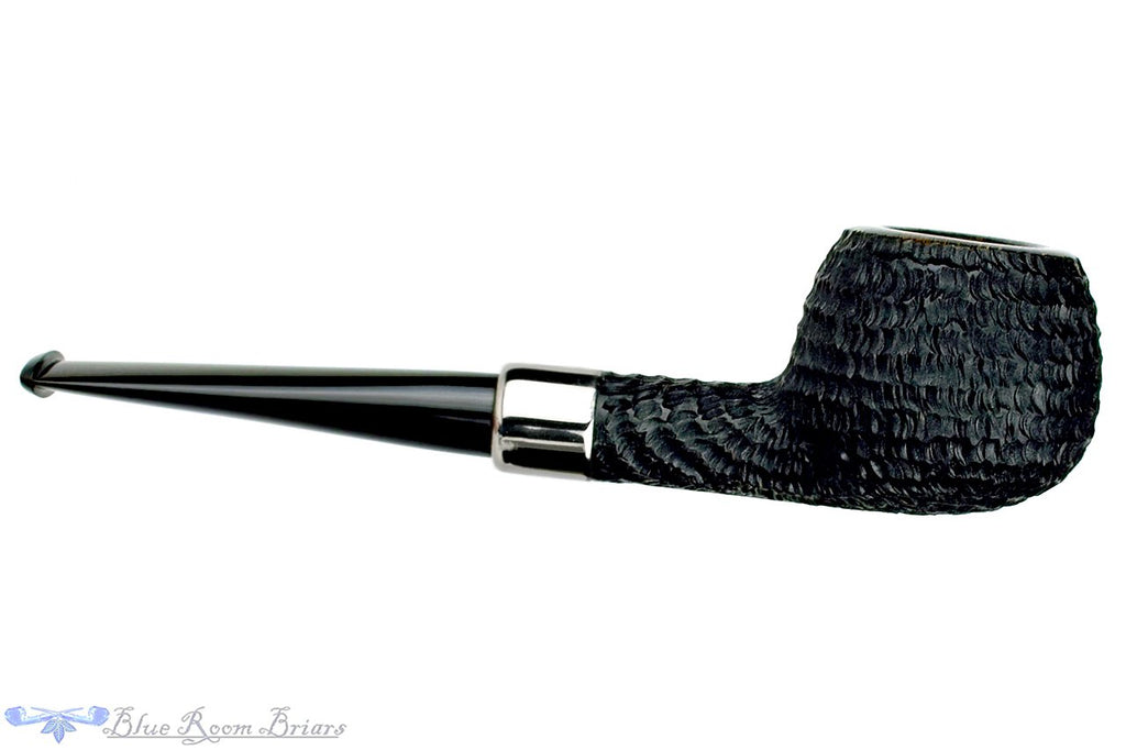 Blue Room Briars is proud to present this Brian Madsen Pipe Rusticated Apple with Nickel Silver Band