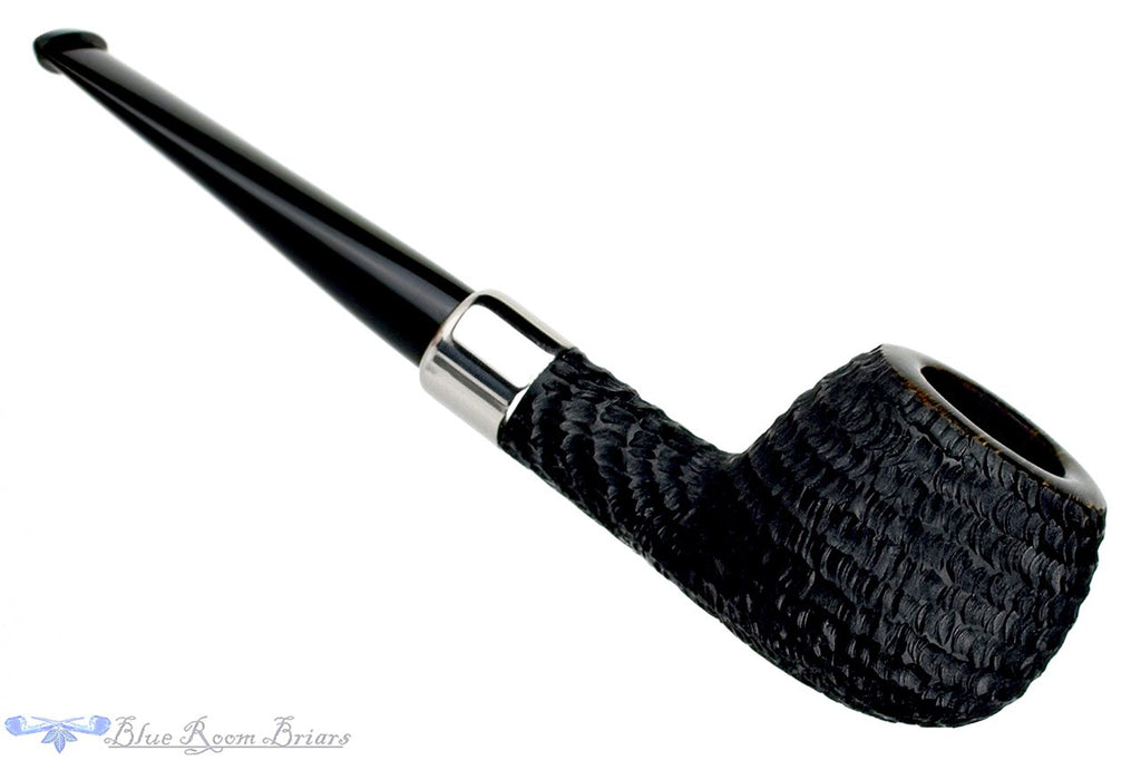 Blue Room Briars is proud to present this Brian Madsen Pipe Rusticated Apple with Nickel Silver Band