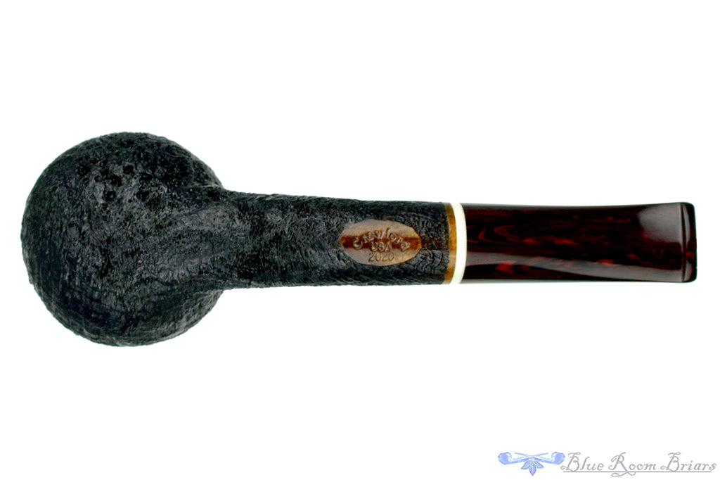 Blue Room Briars is proud to present this Jerry Crawford 1/8 Bent Black Blast Apple with Ivorite and Brindle