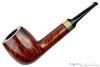 Blue Room Briars is proud to present this Jerry Crawford Pipe Smooth Billiard with Buffalo Horn
