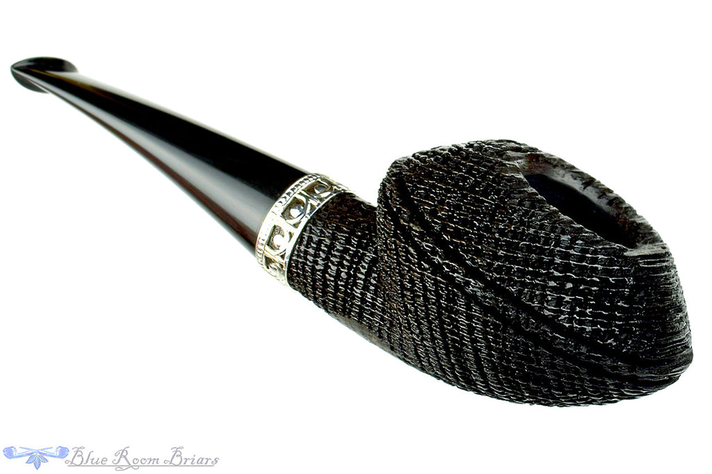 Jesse Jones Pipe Morta Rhodesian with Silver and Grey Brindle