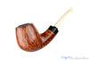 Blue Room Briars is proud to present this Jared Coles Pipe Bent High-Contrast Billiard with Ebonite