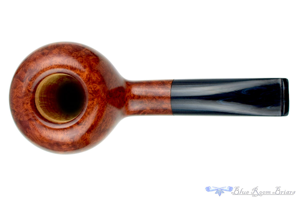 Blue Room Briars is proud to present this RC Sands Pipe 1/4 Bent Tomato with Blue Brindle