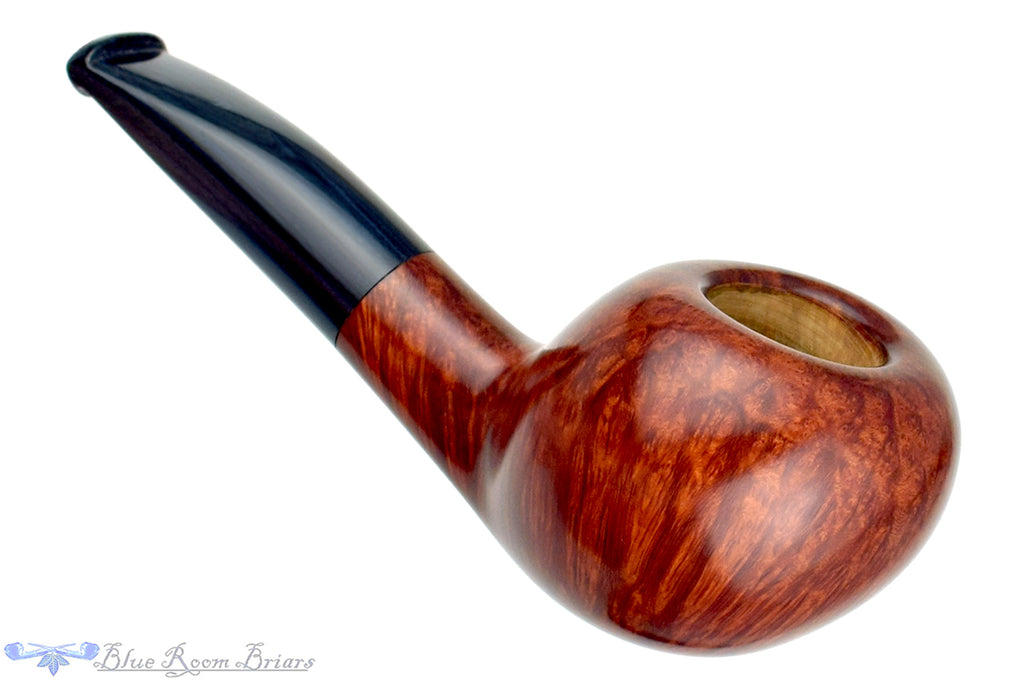 Blue Room Briars is proud to present this RC Sands Pipe 1/4 Bent Tomato with Blue Brindle