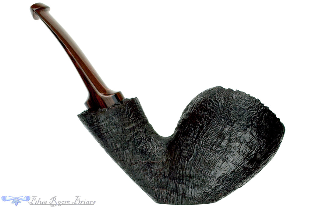 Blue Room Briars is proud to present this Jared Coles Pipe Black Blast Freehand Sitter with Brindle and Plateaux