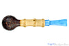 Blue Room Briars is proud to present this Bill Shalosky Pipe 566 Sandblast Billiard with Bamboo and Bakelite