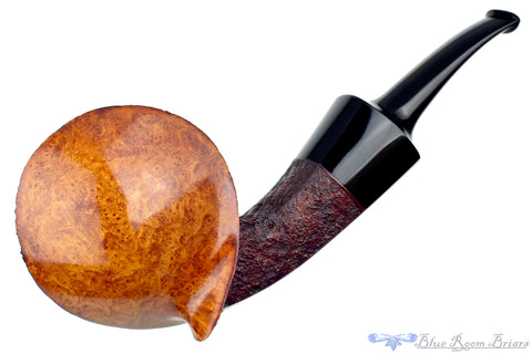 Jesse Jones Pipe 2220 Fumed Panel Billiard with Brindle and Hammered Brass