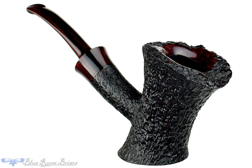 Jesse Jones Pipe Black Blast Bent Cherrywood at Blue Room Briars