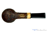 Blue Room Briars is proud to present this Jerry Crawford Pipe 1/4 Bent Ring Blast Egg with Spalted Maple Insert and Plateau