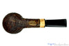 Blue Room Briars is proud to present this Jerry Crawford Pipe 1/4 Bent Ring Blast Egg with Spalted Maple Insert and Plateau