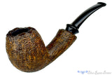 Blue Room Briars is proud to present this Jerry Crawford Pipe 1/2 Bent Ring Blast Egg with Plateaux