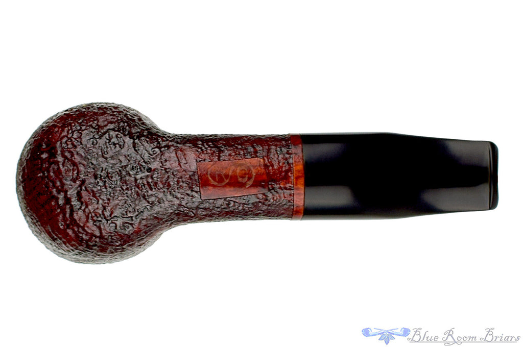 RC Sands Pipe 1/8 Bent Red Blast Dublin with Oval Shank from Blue Room Briars