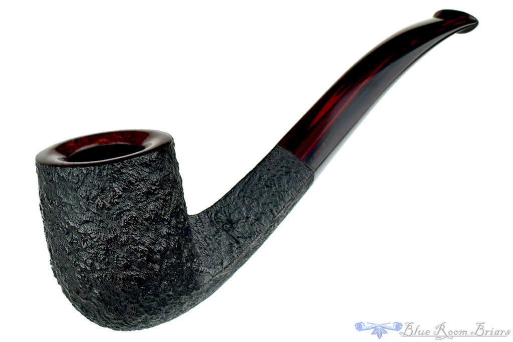 Jesse Jones Pipe 1/4 Bent Sandblast Diamond Shank Billiard
