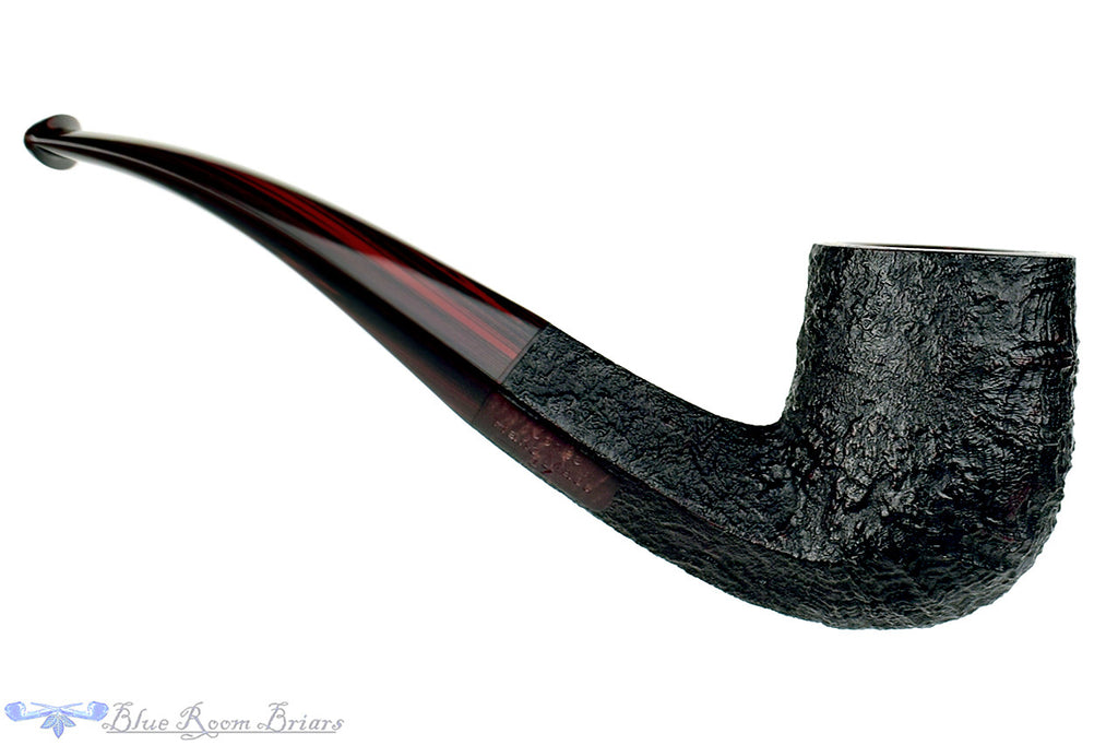 Jesse Jones Pipe 1/4 Bent Sandblast Diamond Shank Billiard