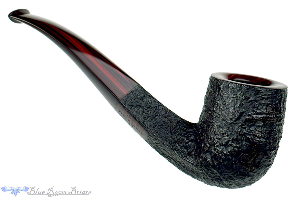 Jesse Jones Pipe 1/4 Bent Sandblast Diamond Shank Billiard
