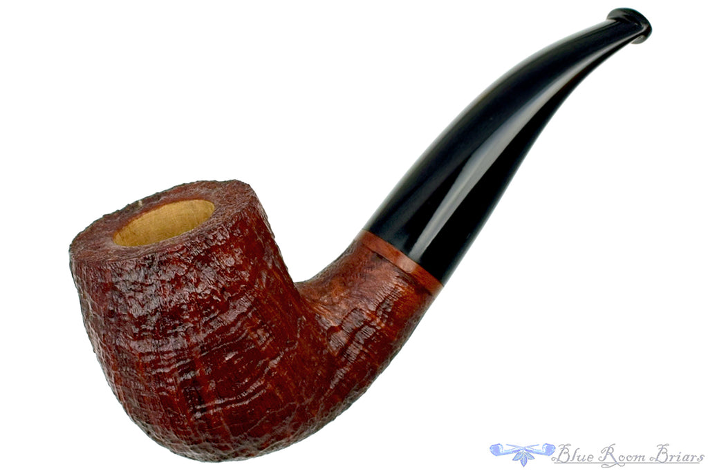 Blue Room Briars is proud to present this Colin Rigsby Pipe 1/4 Bent Sandblast Stout Billiard