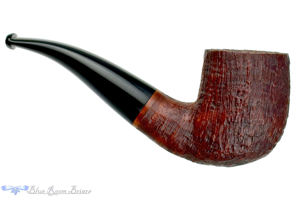 Blue Room Briars is proud to present this Colin Rigsby Pipe 1/4 Bent Sandblast Stout Billiard