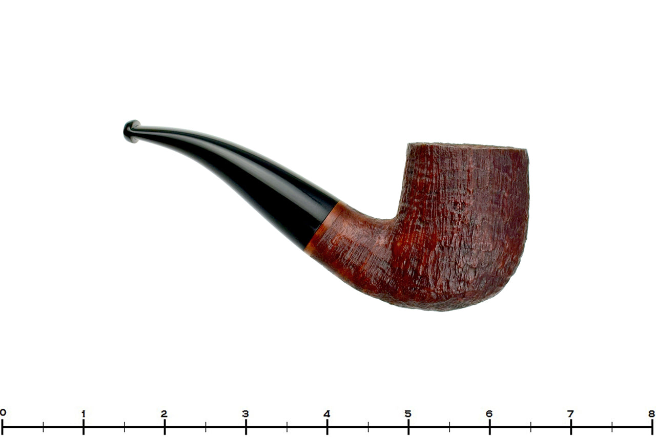 Colin Rigsby Pipe 1/4 Bent Sandblast Stout Billiard – Blue Room Briars