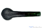 Blue Room Briars is proud to present this Colin Rigsby Pipe 1/4 Bent Black Blast Twisted Apple with Brindle