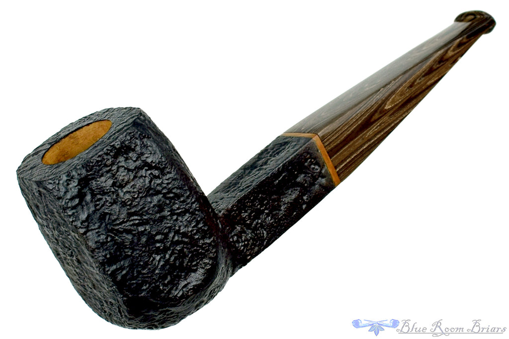 Blue Room Briars is proud to present this Colin Rigsby Pipe Black Blast Four Square with Brindle