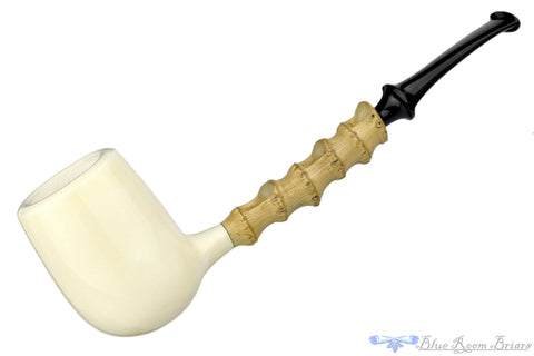 Nate King Pipe 518 Ring Blast Standing Pear with Bamboo and Plateau