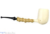 Blue Room Briars is proud to present this Nate King Pipe 551-19 Block Meerschaum Bamboo Billiard