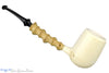 Blue Room Briars is proud to present this Nate King Pipe 551-19 Block Meerschaum Bamboo Billiard