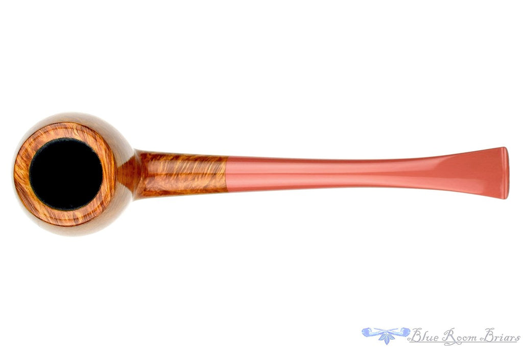 Blue Room Briars is proud to present this Nate King Pipe 510-19 Mid Contrast Smooth Bent Billiard